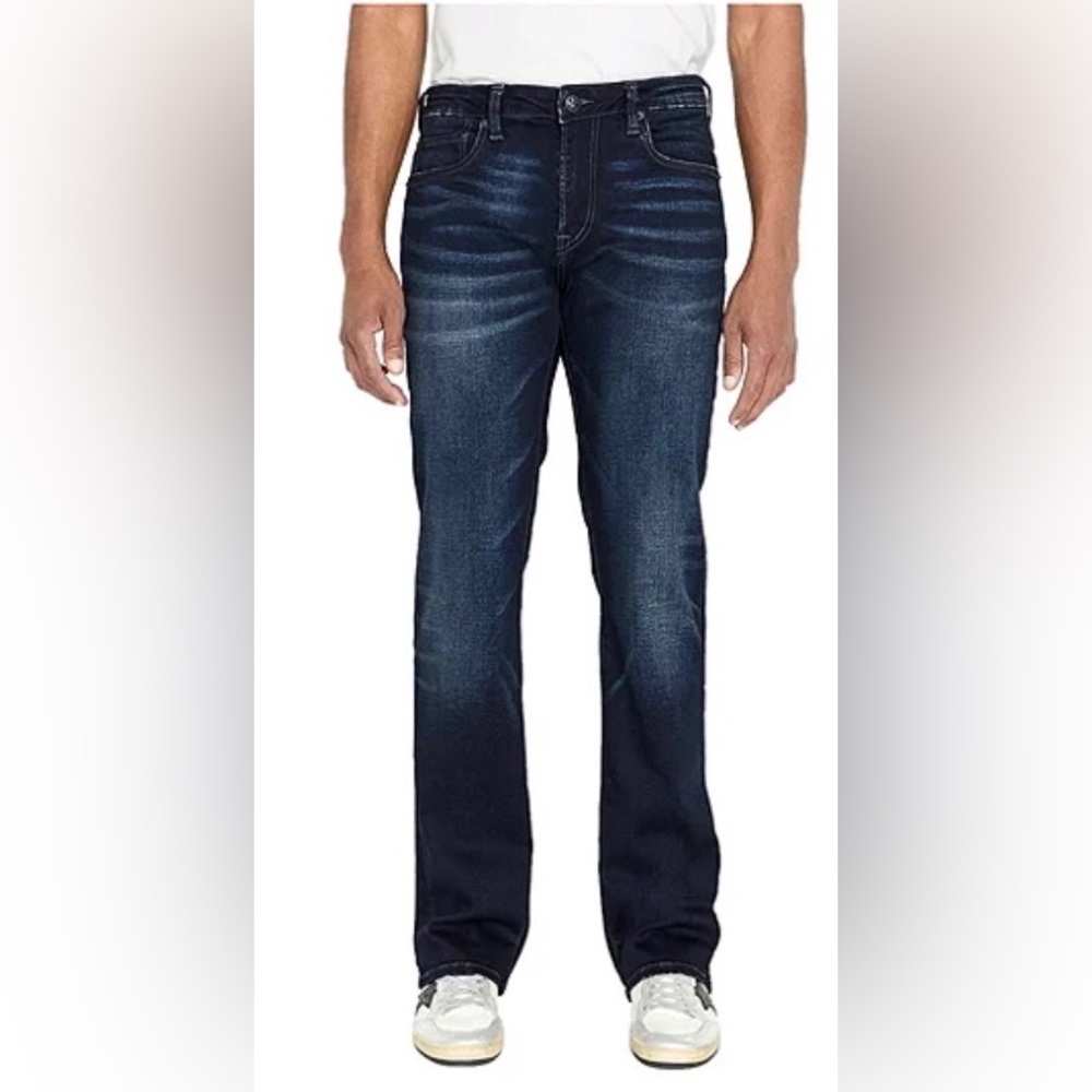 BUFFALO-King-X Slim boot stretch dark wash jeans. Size 31X34.
